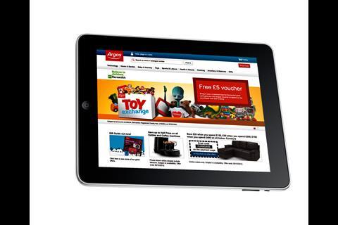 Argos customers can use iPad's to purchase goods